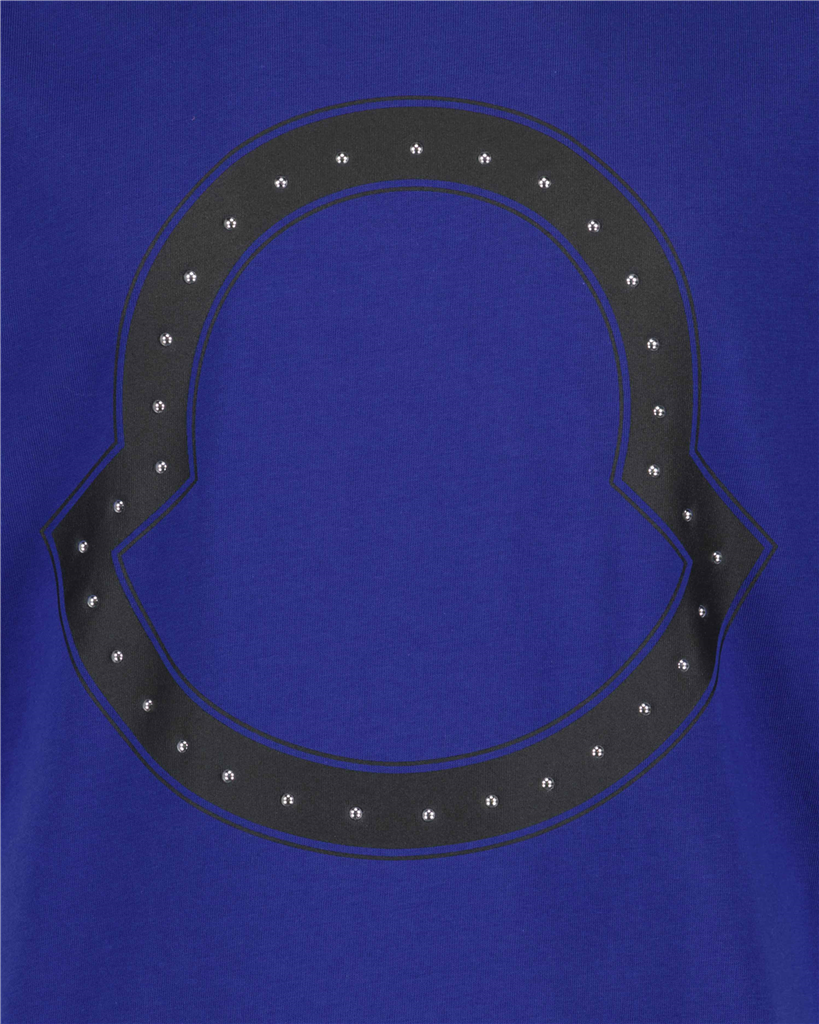 T-Shirts H1091 8C00015 8390T 77n medium blue Moncler Blau Homme