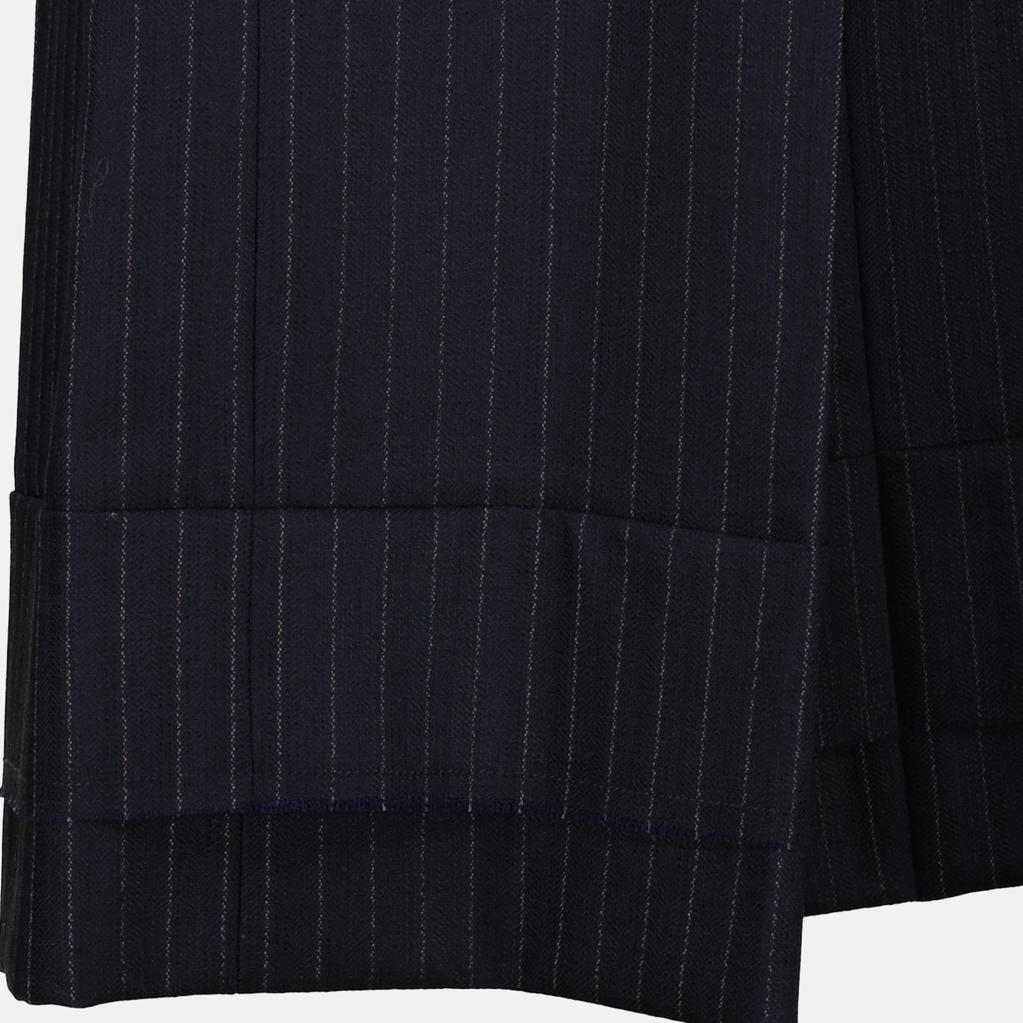 Bild des Khaite Damen Linden gestreiften Hosen - Frühjahr-Sommer 2026 - Detailansicht_2