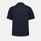 Shirts Chemise à manches courtes Moncler Dark blue Homme