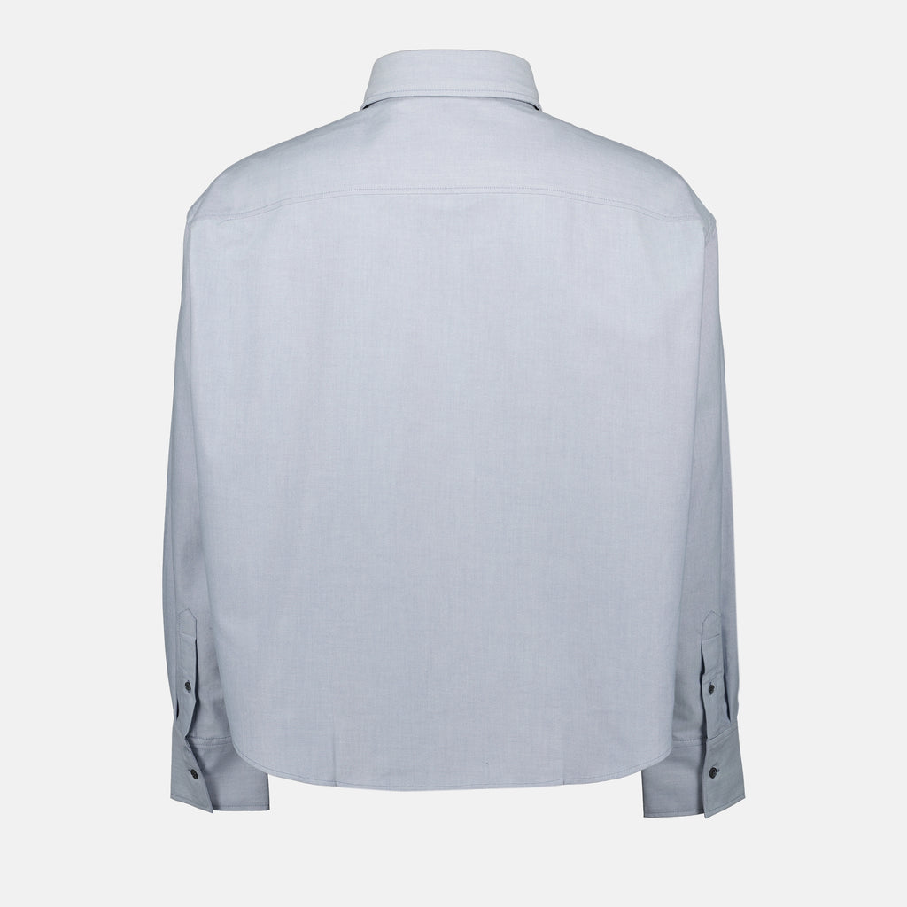 Chemises Chemise courte oversize Ami PARIS Gris Unisexe