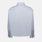 Chemises Chemise courte oversize Ami PARIS Gris Unisexe