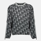 Maille Pull Dior Oblique Dior Gris Homme