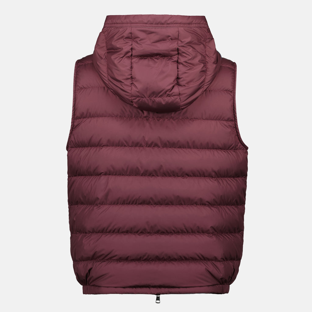 Immagine del gilet senza maniche Marseillan bordeaux del marchio Moncler per Uomo - Stagione Primavera-Estate 2026 - Vista Posteriore