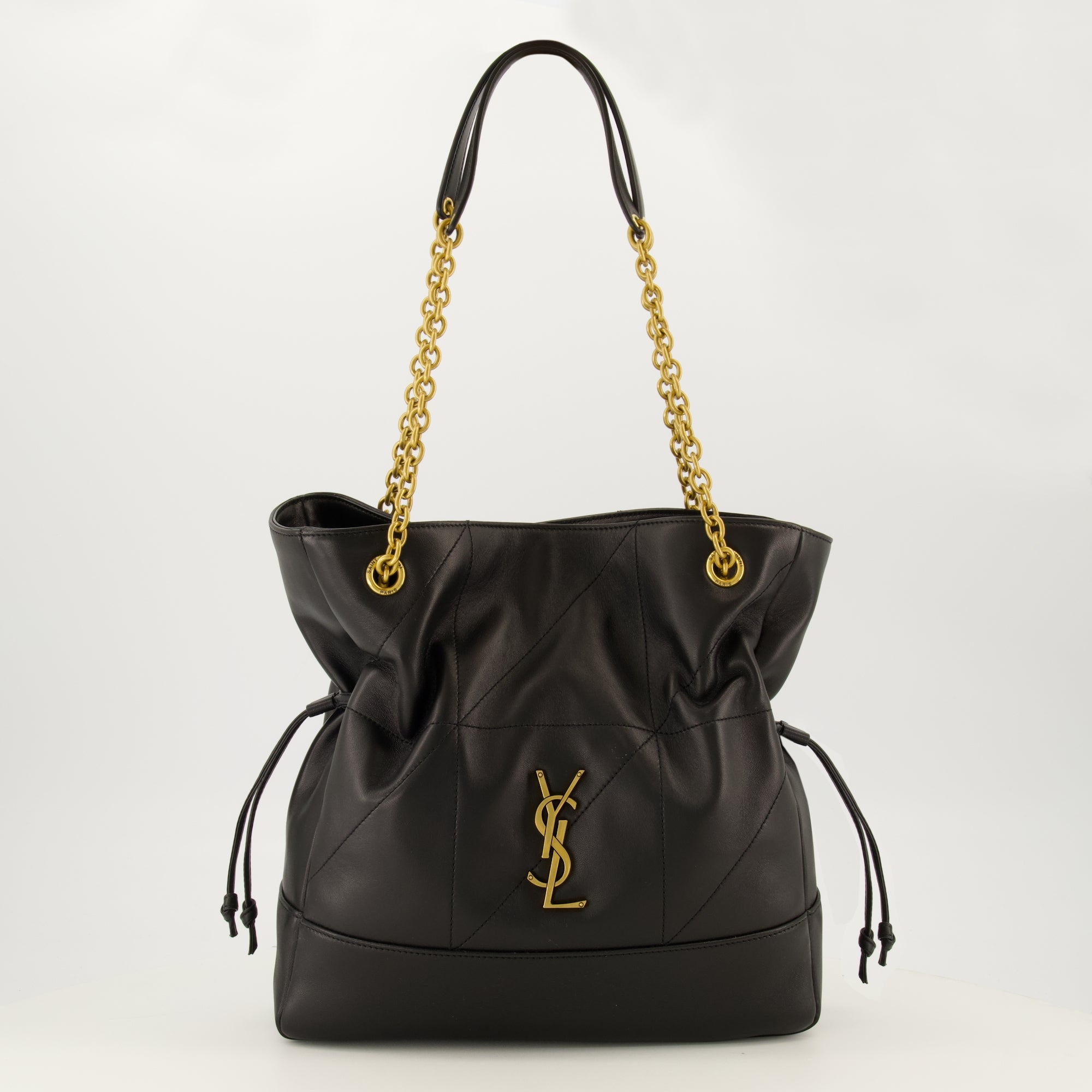 Sacs à main et épaule Bolsa de Compras em Couro Preto Jamie Saint Laurent Noir Femme