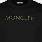 Image of Moncler Men's black printed logo T-shirt - Spring-Summer 2026 - Detailed View_1