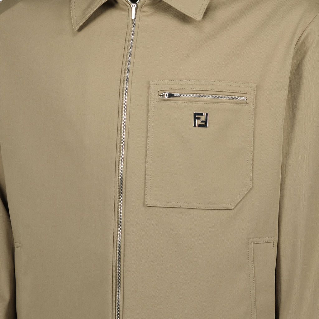 Image of the Fendi Men's Cotton Jacket - Autumn-Winter 2025 - Detailed View_1