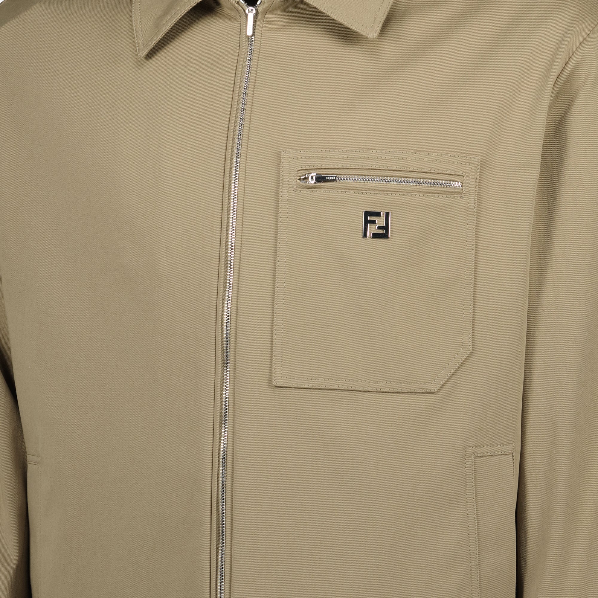 Image of the Fendi Men's Cotton Jacket - Autumn-Winter 2025 - Detailed View_1