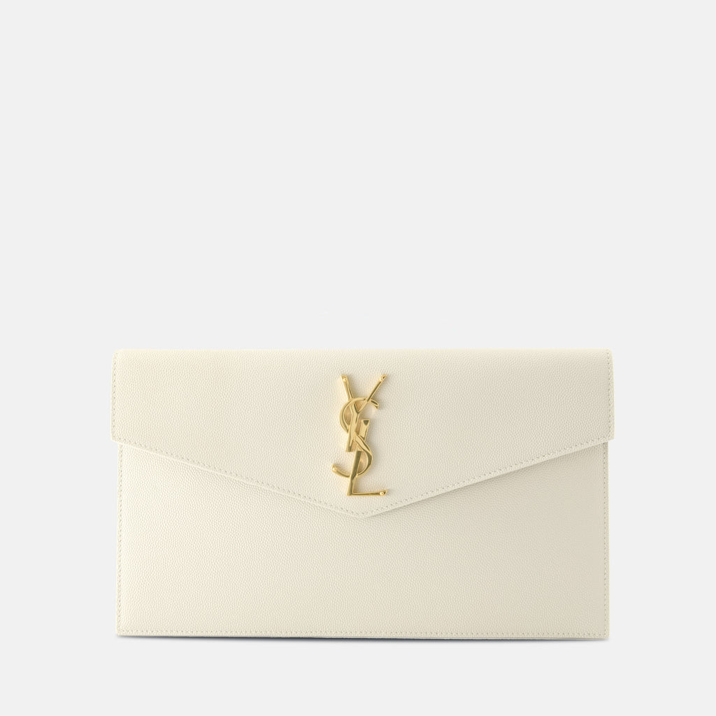 Pochettes Pochette Uptown Saint Laurent Blanc Femme