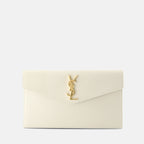 Pochettes Pochette Uptown Saint Laurent Blanc Femme