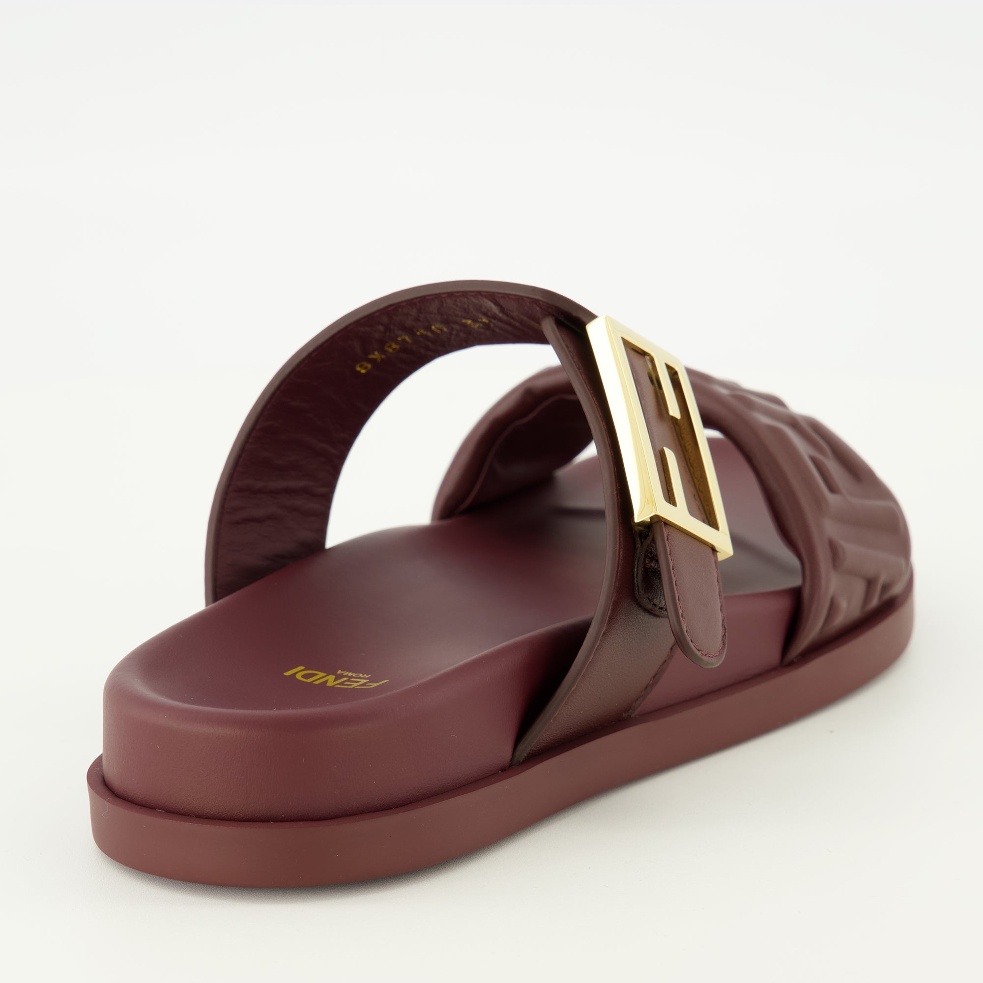 Chaussures ouvertes Sandales Feel bordeaux Fendi Bordeaux Femme