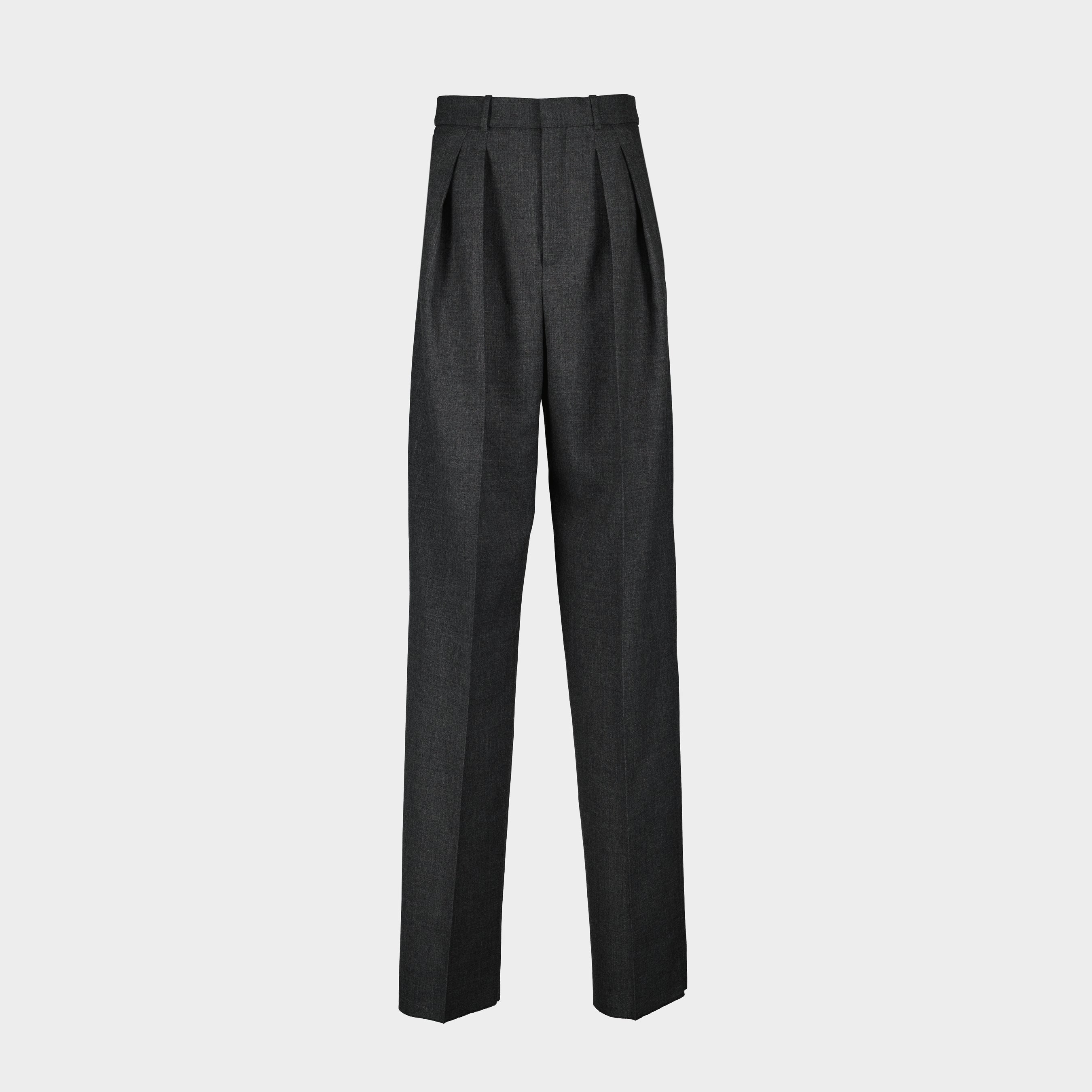 Pants Wool Pants Saint Laurent Gray Femme