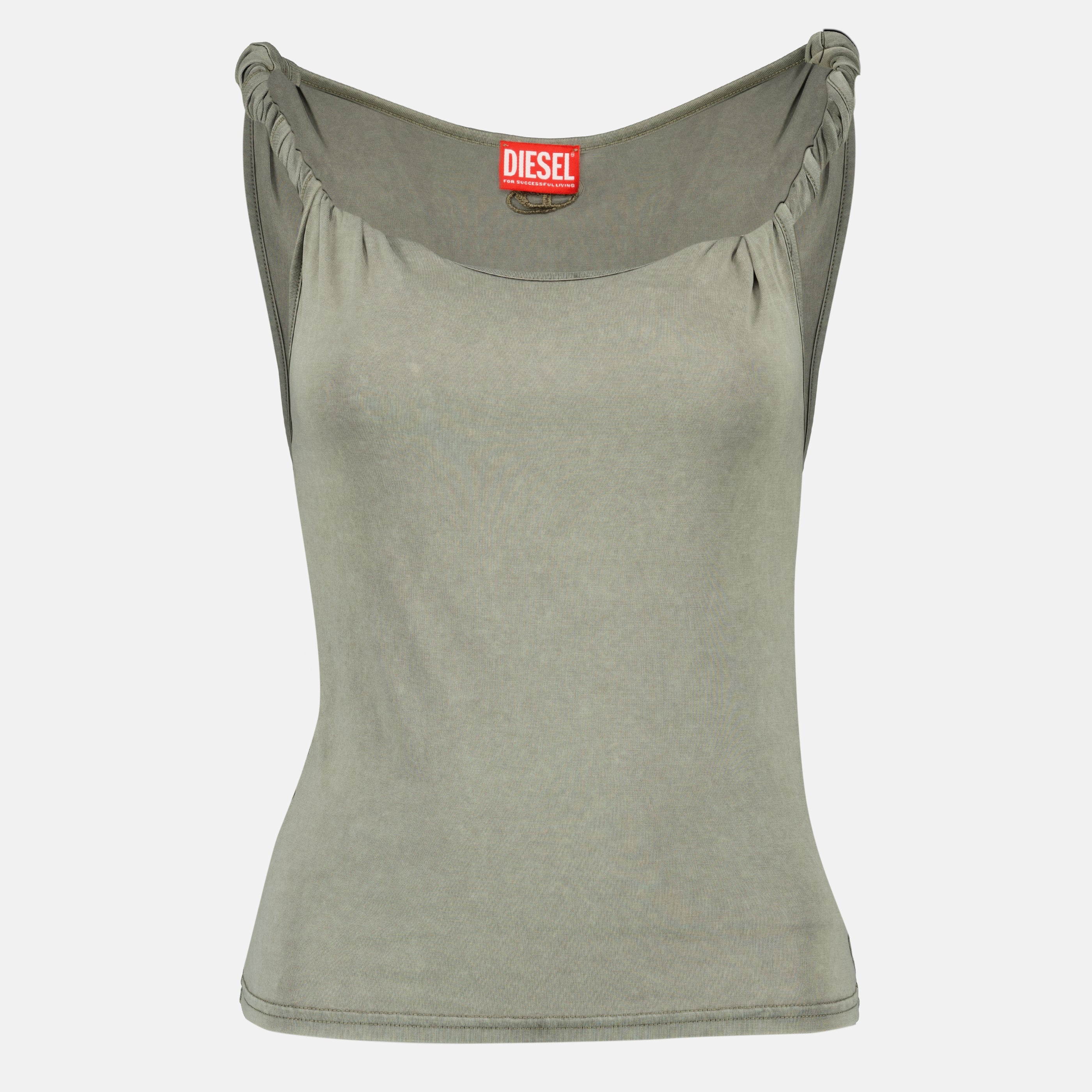 Image de l'article Débardeur T-Twy kaki de la marque Diesel pour Femme - Saison Printemps-Été 2026 - Vue de Face