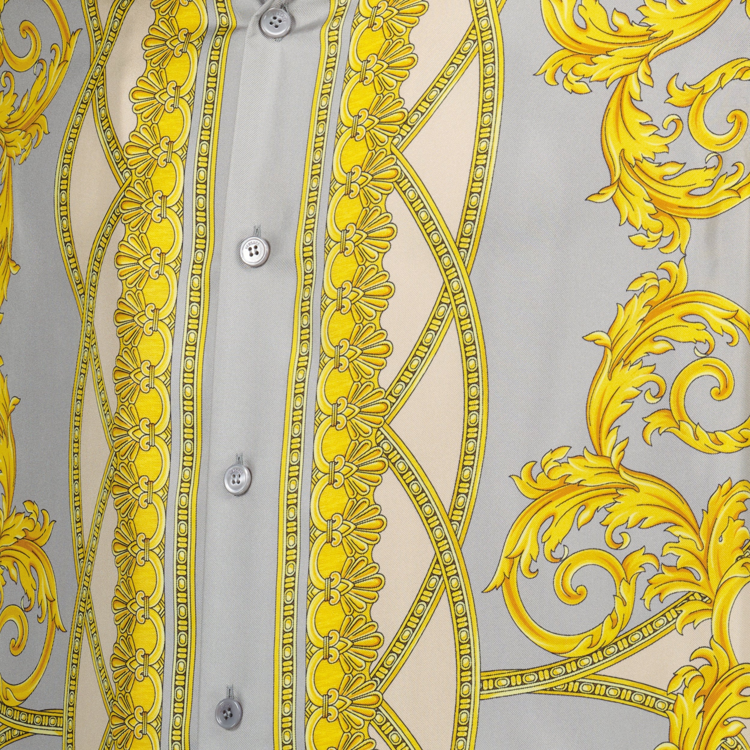 Shirts Chemise La Coupe des Dieux Versace Blue Homme