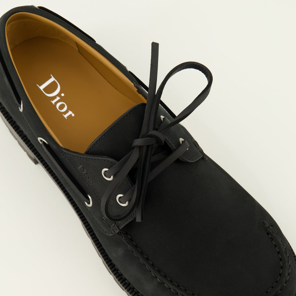 Chaussures de ville Chaussures bateau Archie Lug Dior Noir Homme