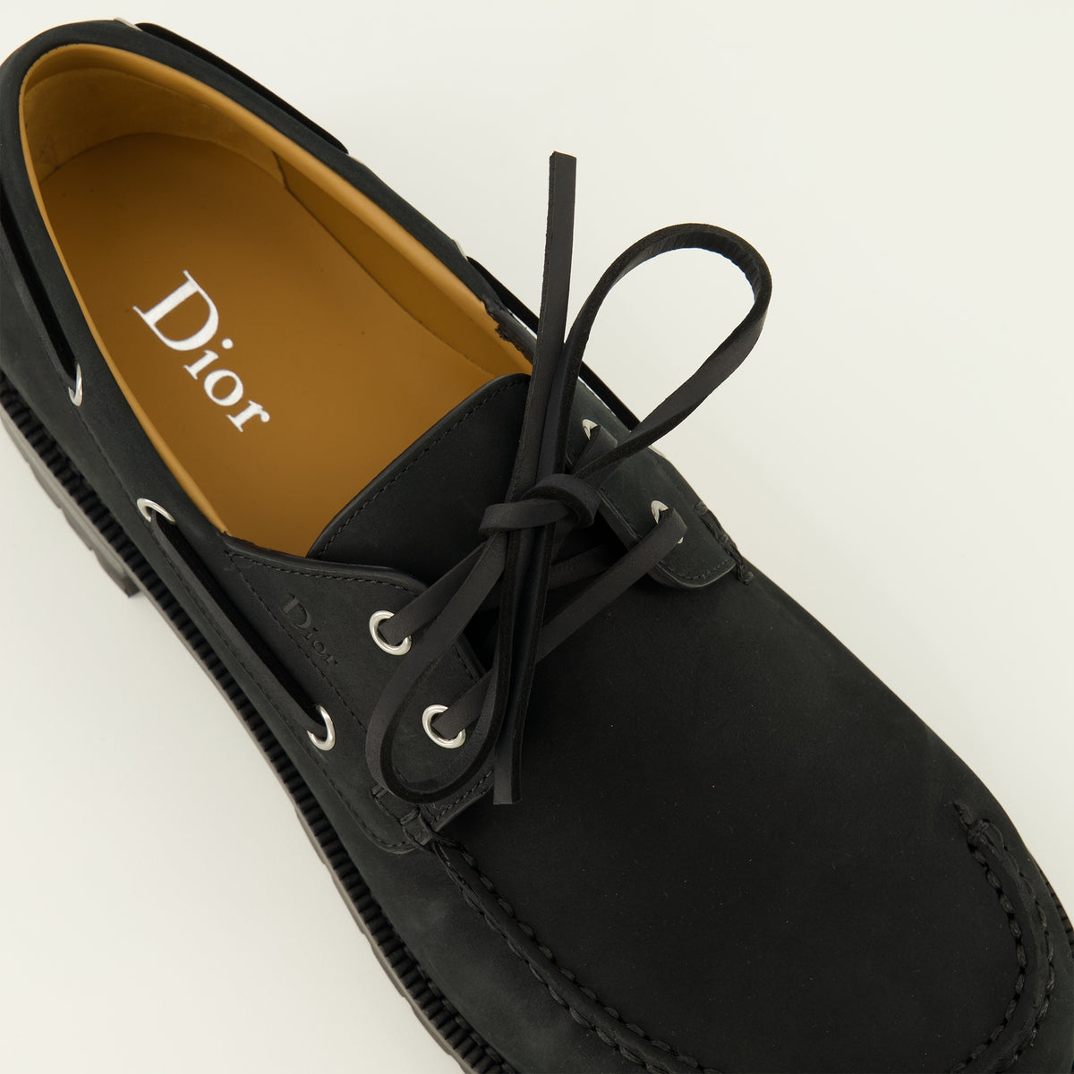 Chaussures de ville Chaussures bateau Archie Lug Dior Noir Homme