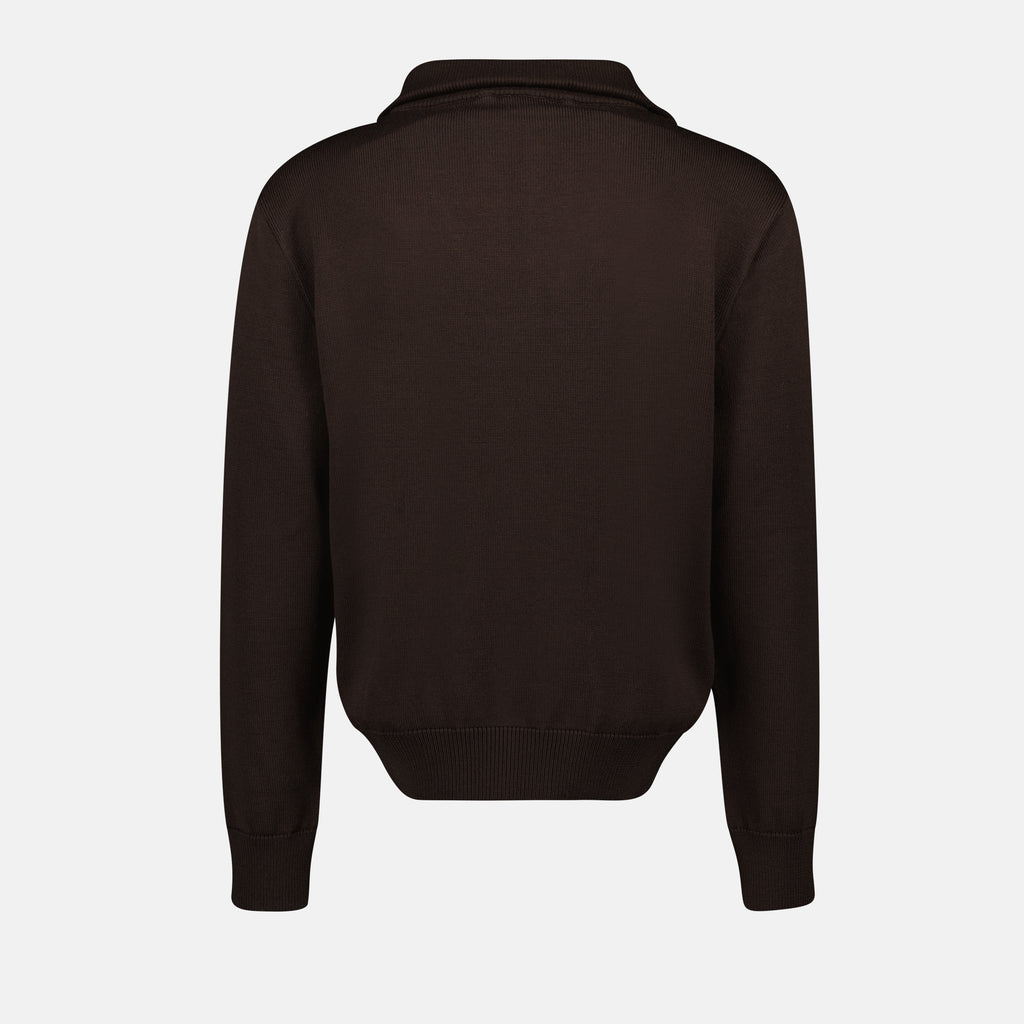 니트웨어 지퍼 넥 스웨터 Courrèges 갈색 Homme