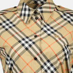 Robes Robe chemise Check Burberry Beige Femme