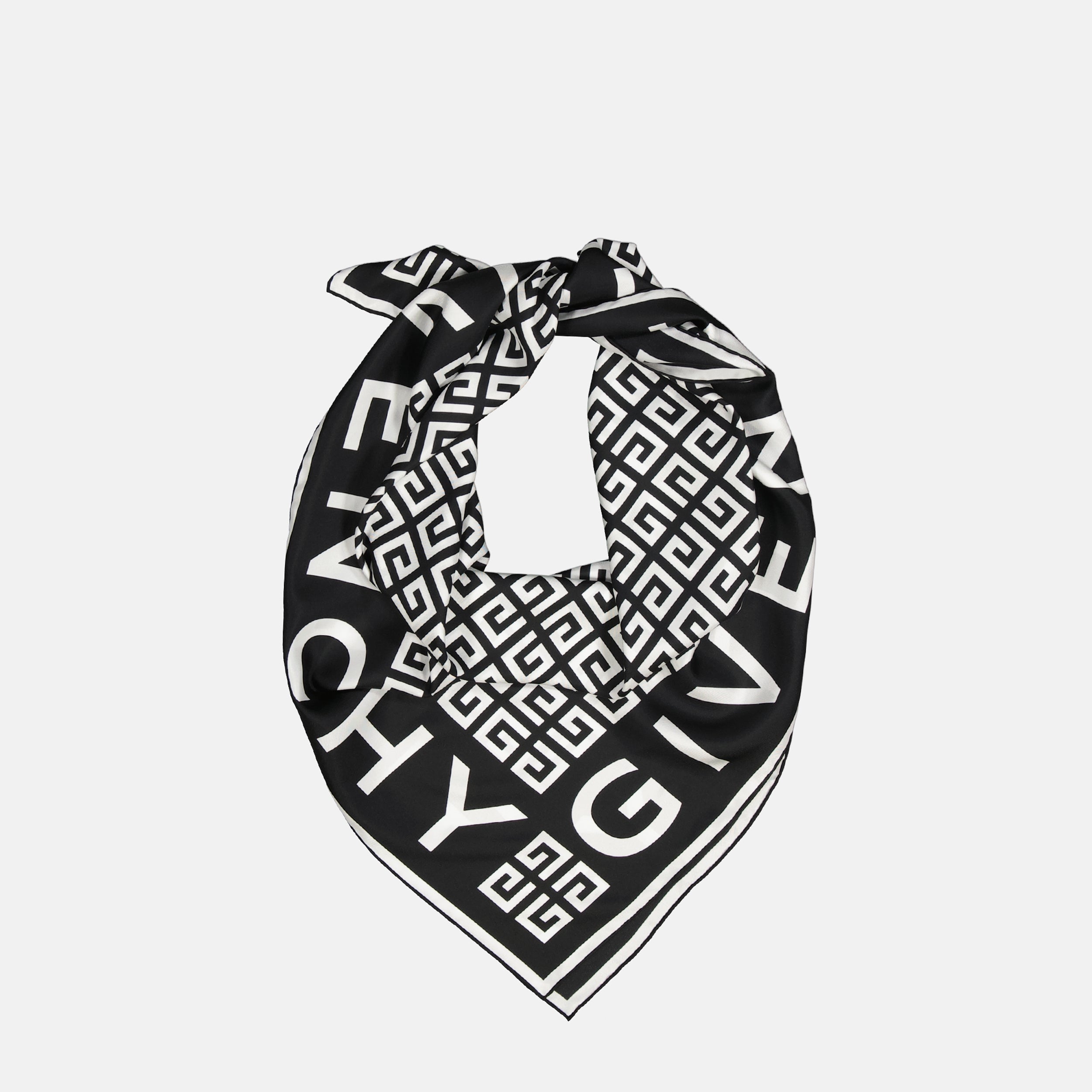 Scarves and gloves 4G Silk Scarf Givenchy Black Femme