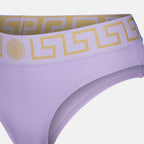 Moda praia Greca Bikini Bottom Versace Roxo Femme