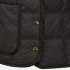 Manteaux Black Swan Gürtel Daunenjacke Moncler Noir Femme