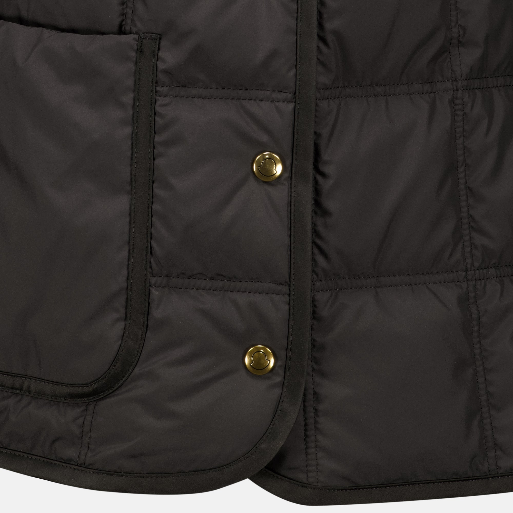 Manteaux Chaqueta de Plumas con Cinturón Black Swan Moncler Noir Femme