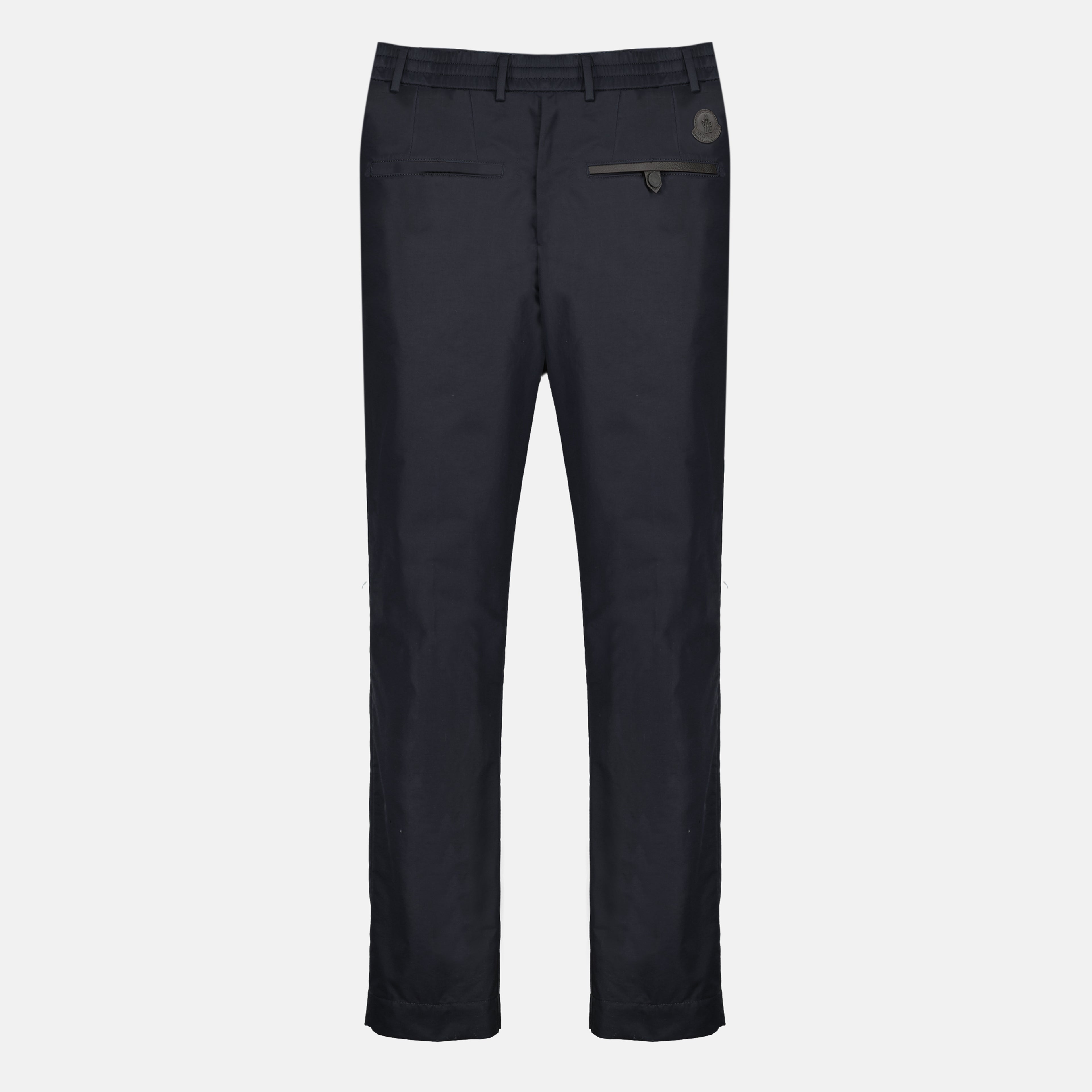 Pantalons Pantalones de algodón azul marino Moncler Bleu foncé Homme