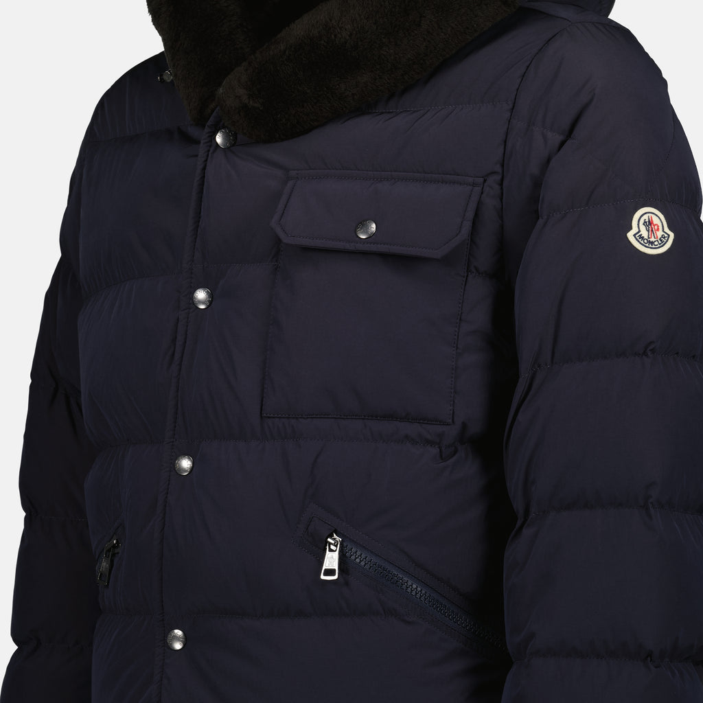 Manteaux Doudoune Marcelettes Moncler Bleu foncé Homme