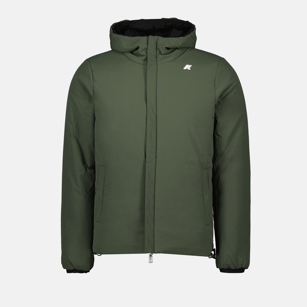 코트 리버서블 잭 다운 재킷 K-Way 검은색 Homme