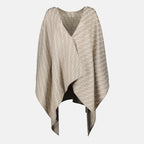 Imagen del poncho de lana y seda beige de la marca Fendi para Mujer - Temporada Primavera-Verano 2026 - Vista Frontal