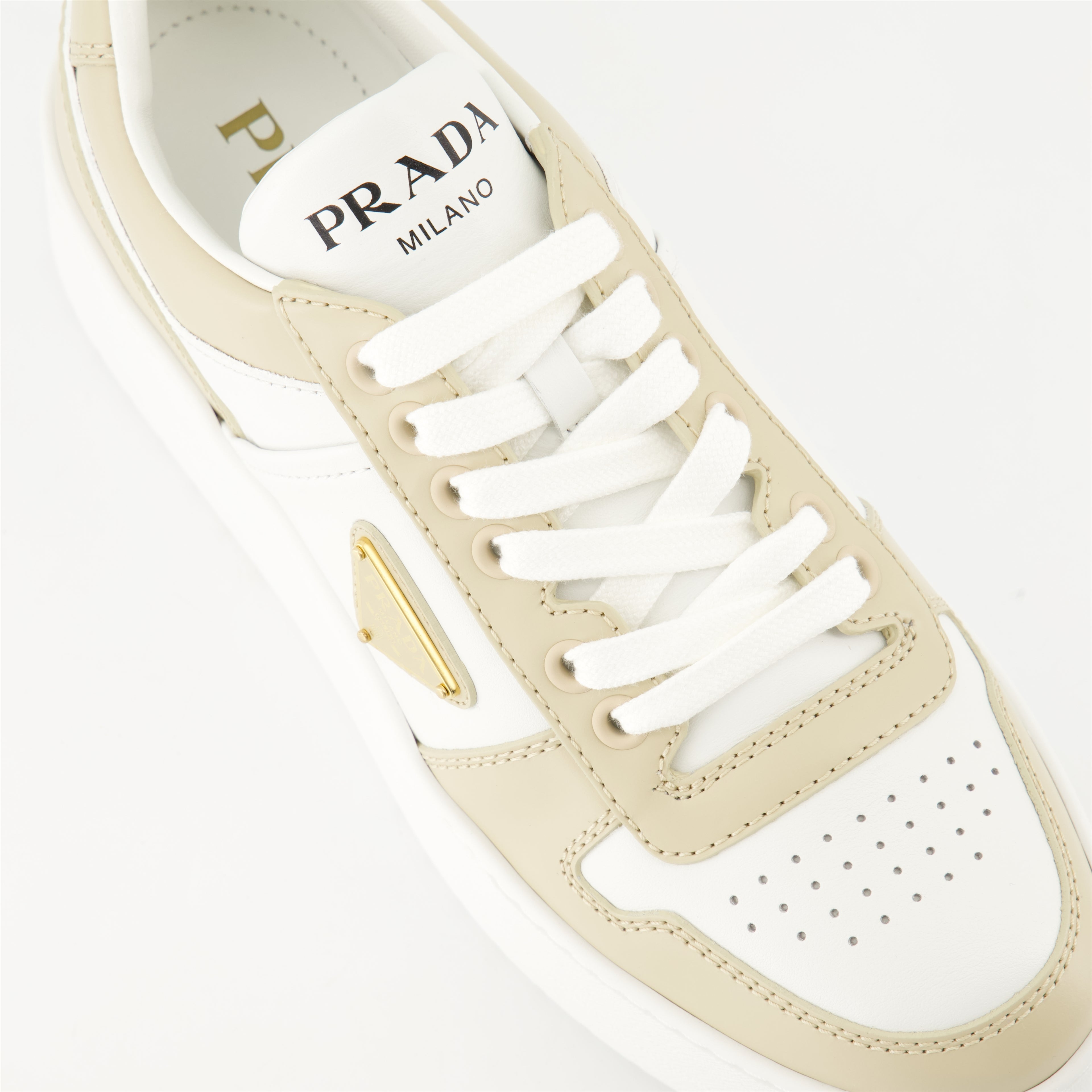 Sneakers Downtown Platform Sneakers Prada Beige Femme