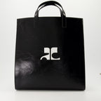 Tote bags Sac cabas Héritage Courrèges Black Unisex