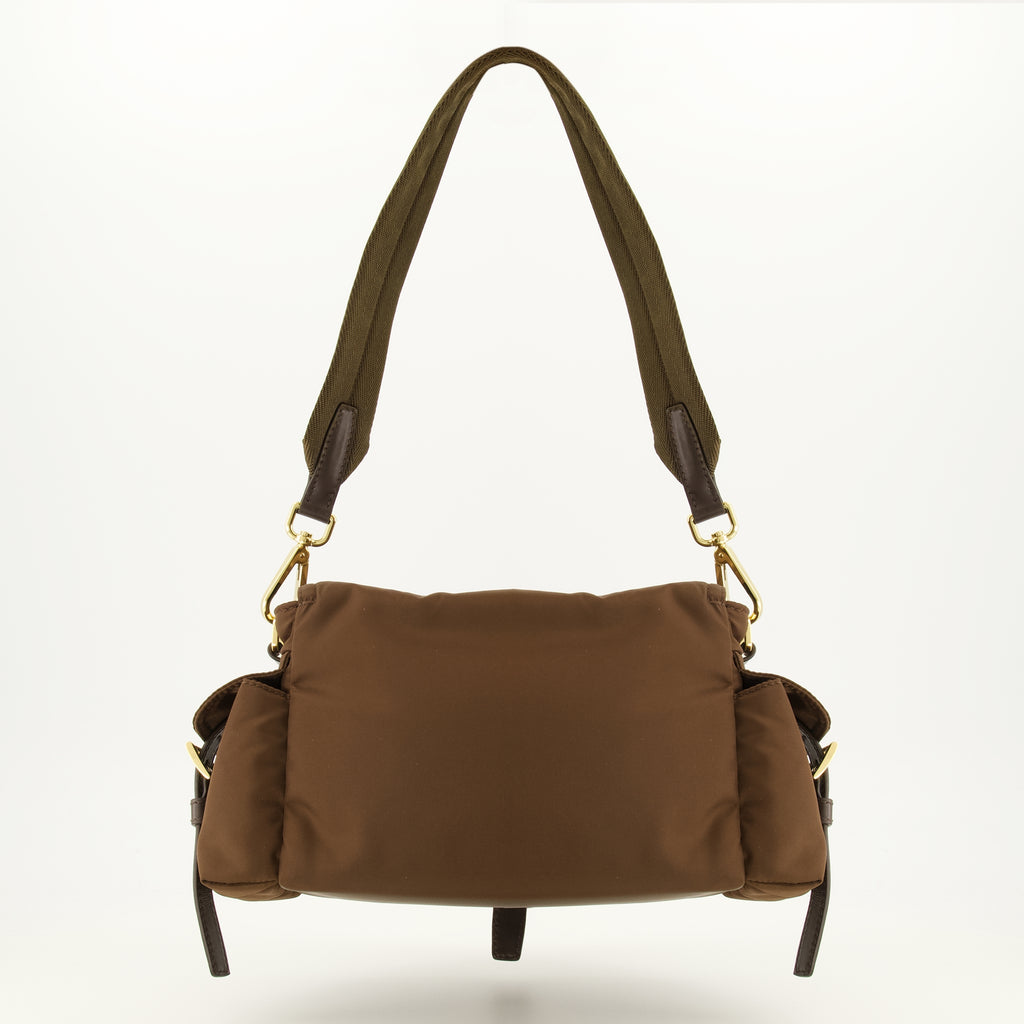 Sacs à main et épaule Borsa Explore in Re-Nylon Marrone Prada Marron Femme