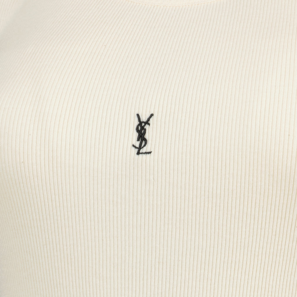 Image de l'article Débardeur Cassandre beige de la marque Saint Laurent pour Femme - Saison Printemps-Été 2026 - Vue détaillée_1