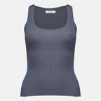 Tops Débardeur côtelé gris Max Mara Gris Femme