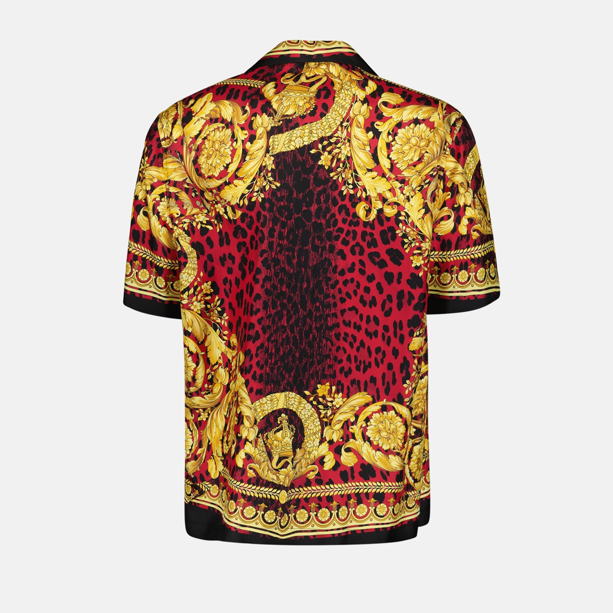 Hemden Chemise en soie Barocco Versace Rot Homme