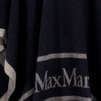 Vestes Poncho en laine bleu marine Max Mara Bleu foncé Femme