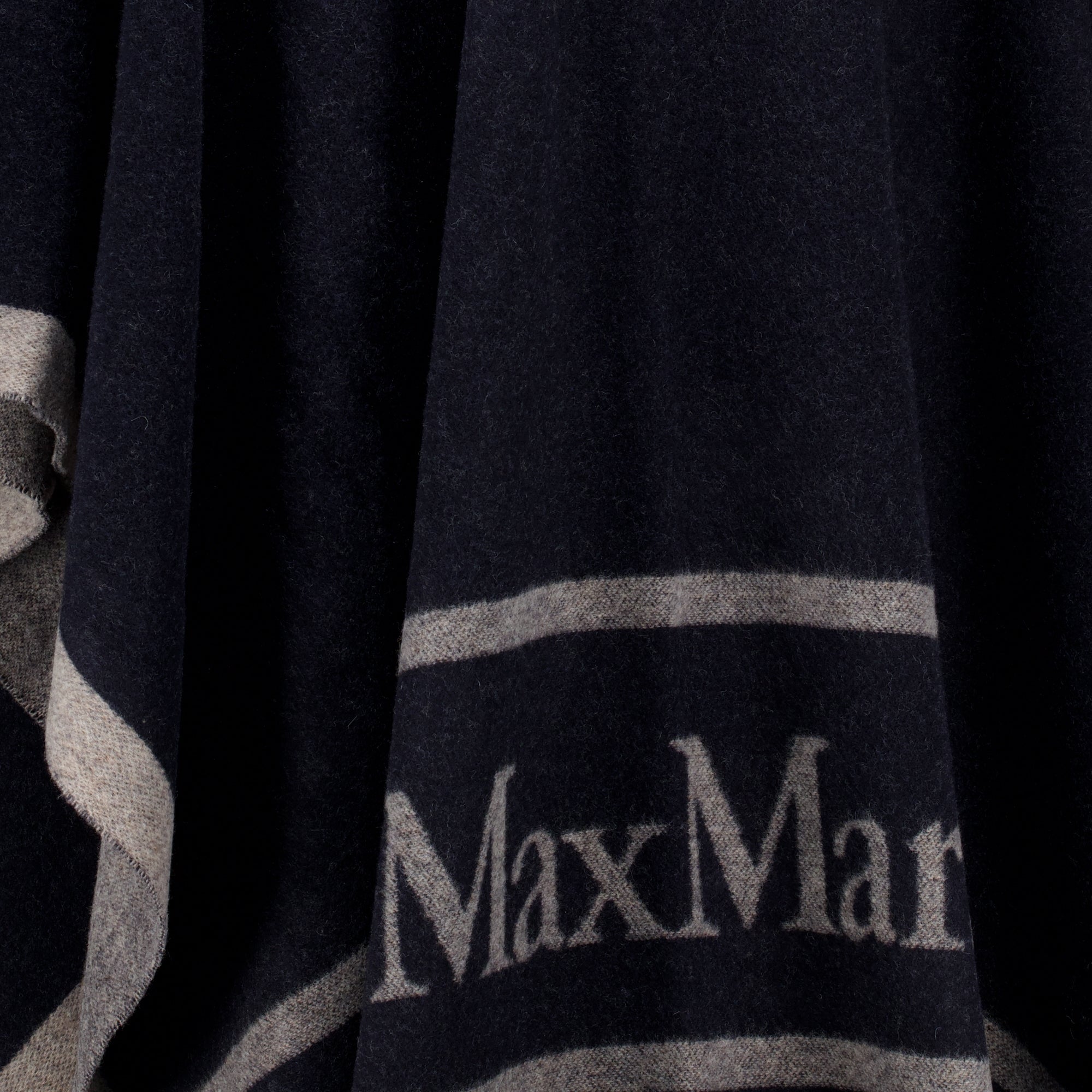 Vestes Poncho de Lã Azul Marinho Max Mara Bleu foncé Femme