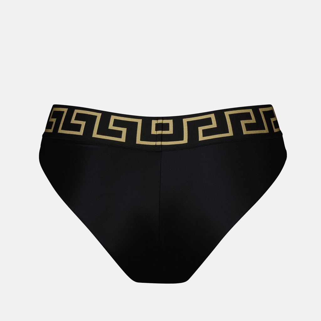 Beachwear Bas de bikini Medusa Greca Versace Noir Femme