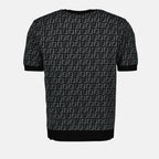 T-shirts Pull FF Fendi Black Homme