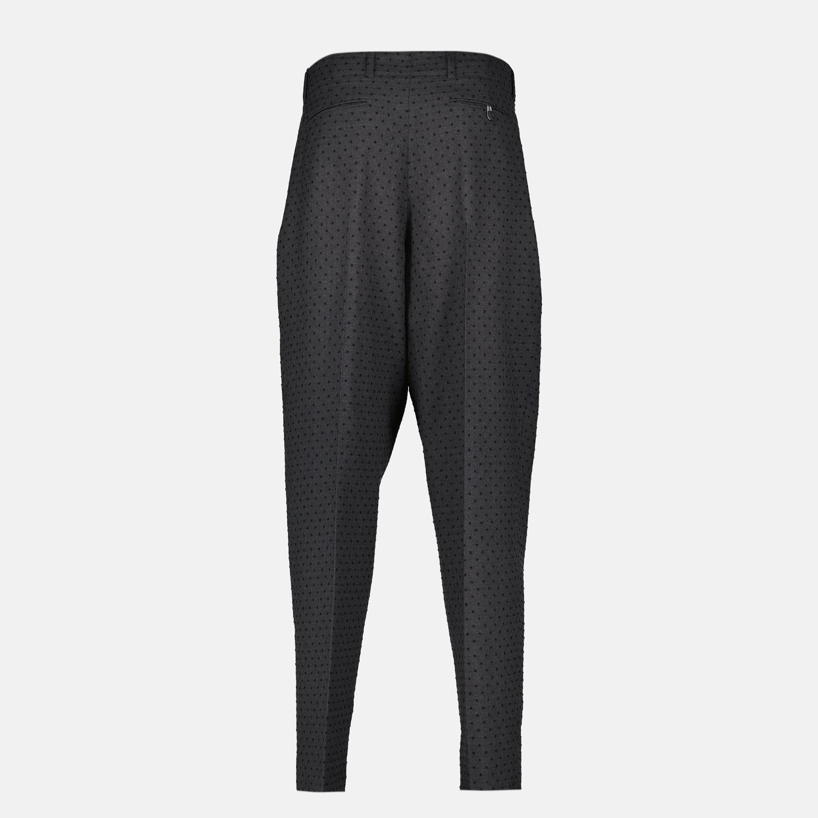 Pantalons Pleated Pants Dior Gris Homme