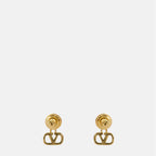 Bijoux Brincos Vlogo Valentino Garavani Doré Femme