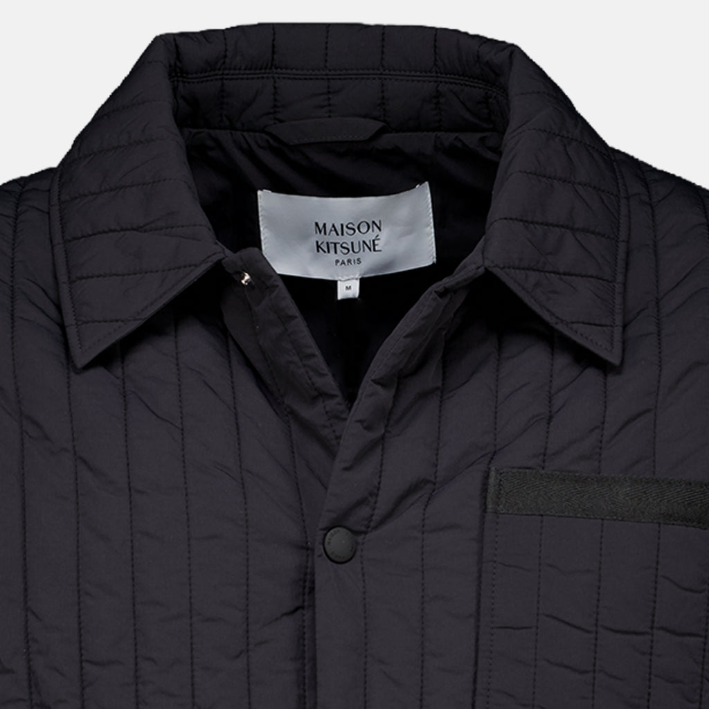 Vestes Casaco Padded em Nylon Maison Kitsune Noir Homme
