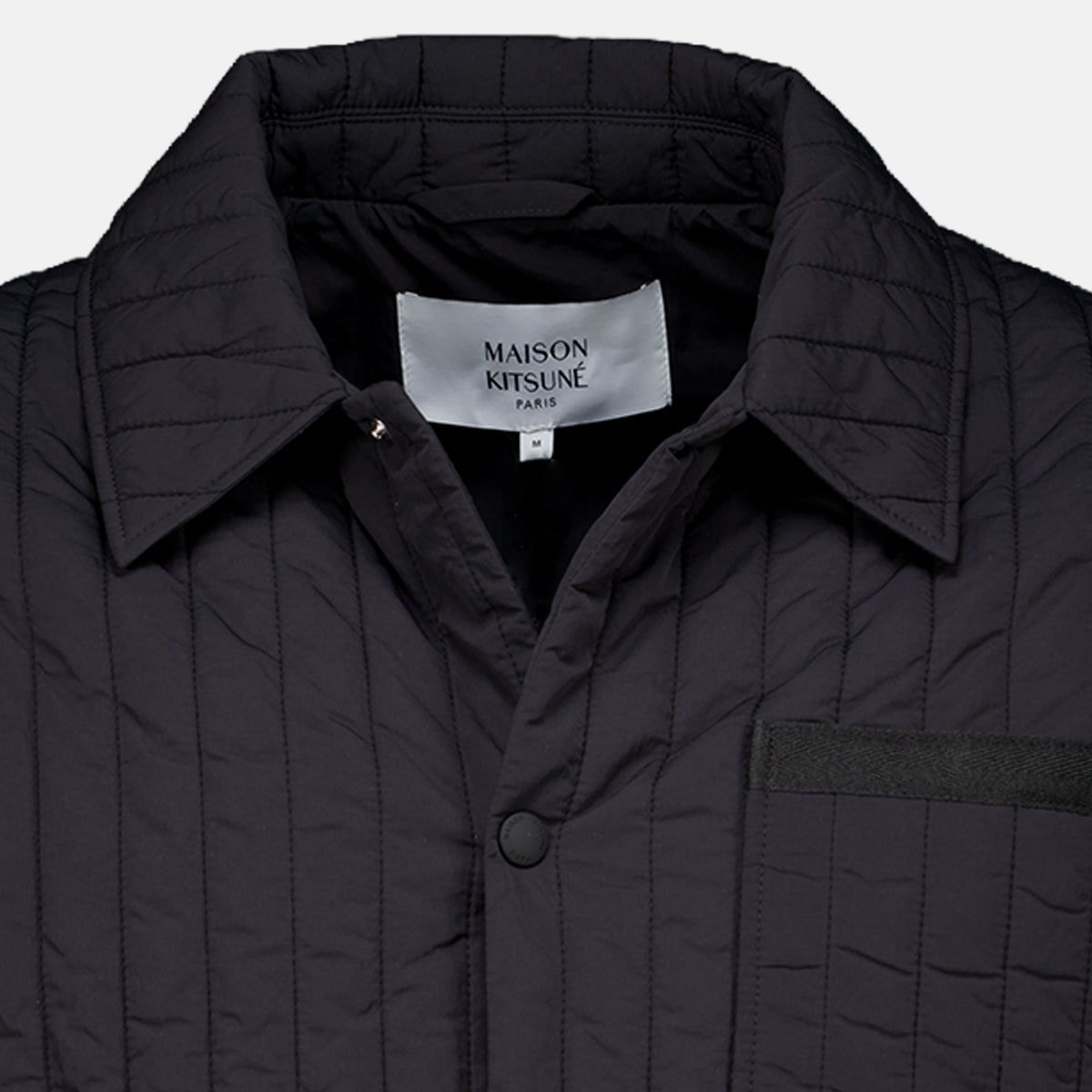 Vestes Veste matelassée en nylon Maison Kitsune Noir Homme