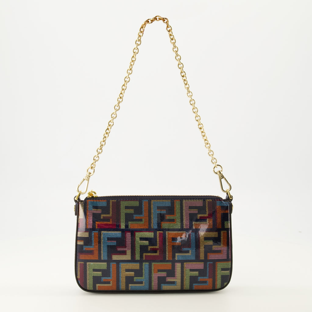 Imagen de la cartera Baguette multicolor de la marca Fendi para mujer - Temporada Primavera-Verano 2026 - Vista Trasera