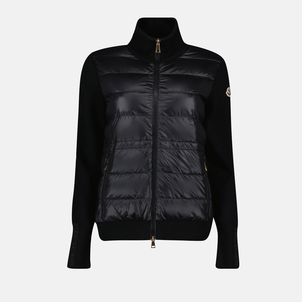 Vestes Veste bi-matière Moncler Noir Femme