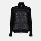 Vestes Veste bi-matière Moncler Noir Femme