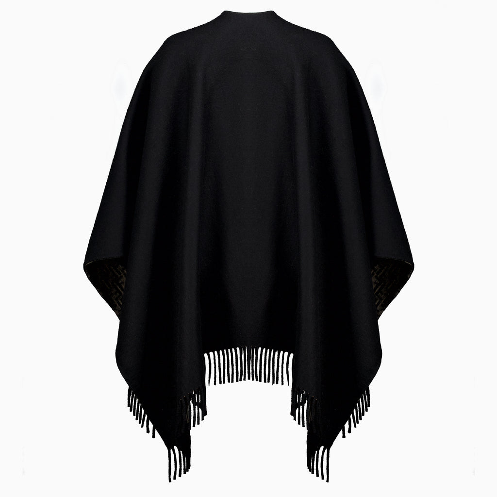 Vestes Poncho FF Zucca noir Fendi Noir Femme