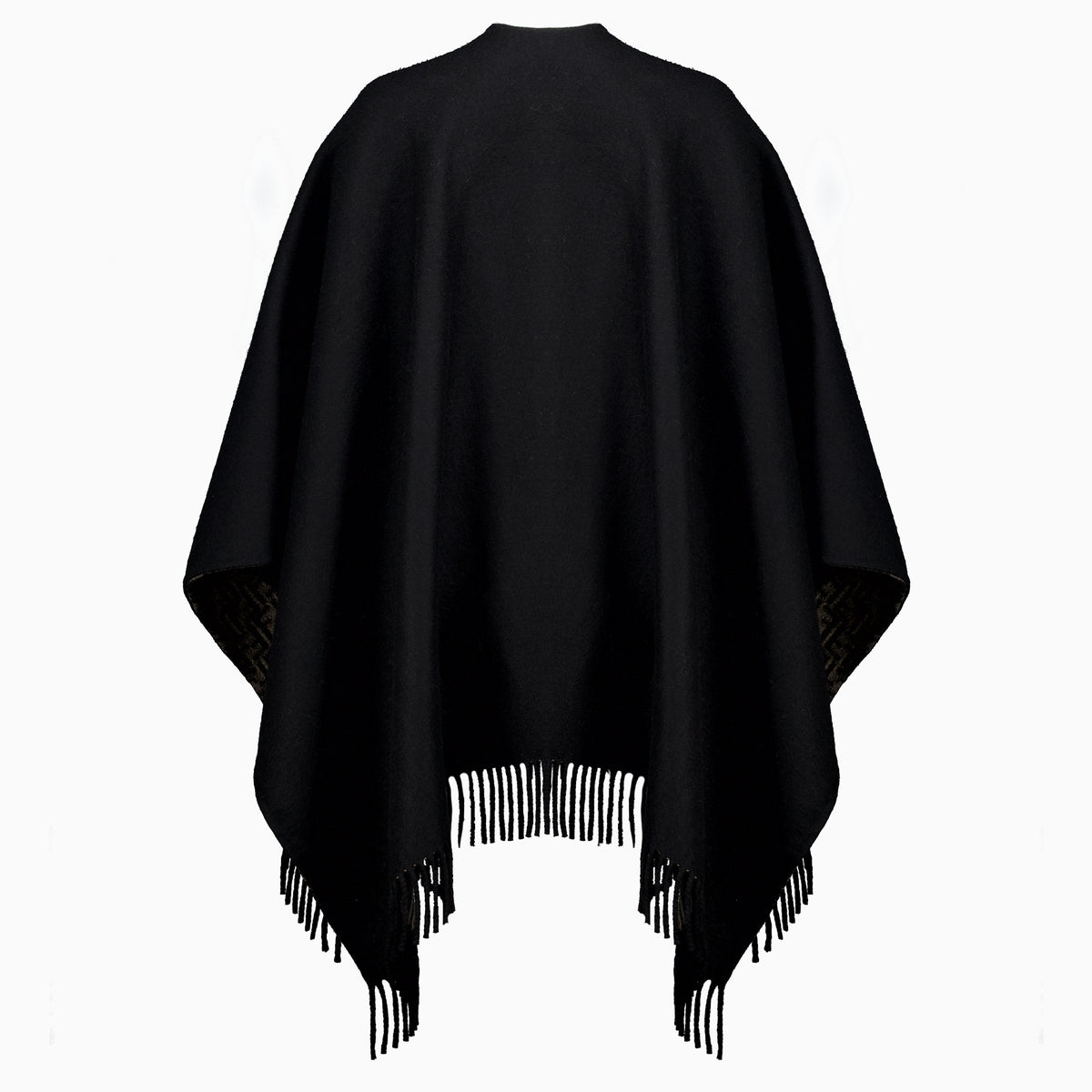 Vestes Poncho FF Zucca noir Fendi Noir Femme