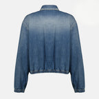 Imagen del artículo Chaqueta de mezclilla azul de la marca Prada para Mujer - Temporada Primavera-Verano 2026 - Vista Trasera