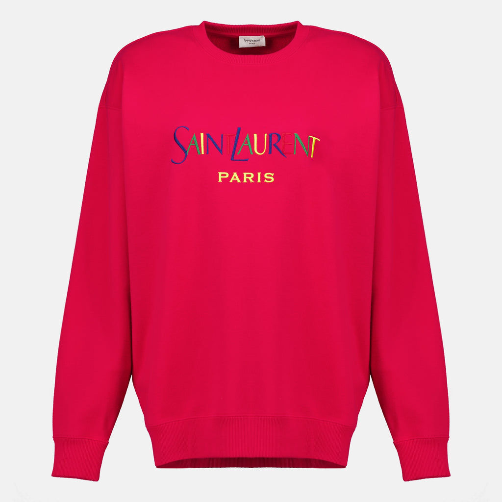 Sweatshirts 스웨트셔츠 생 로랑 파리 Saint Laurent Rose Femme